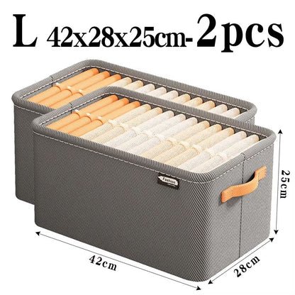 UltraThick Fabric Clothes Storage Box For Sweaters Jeans  Pants 16