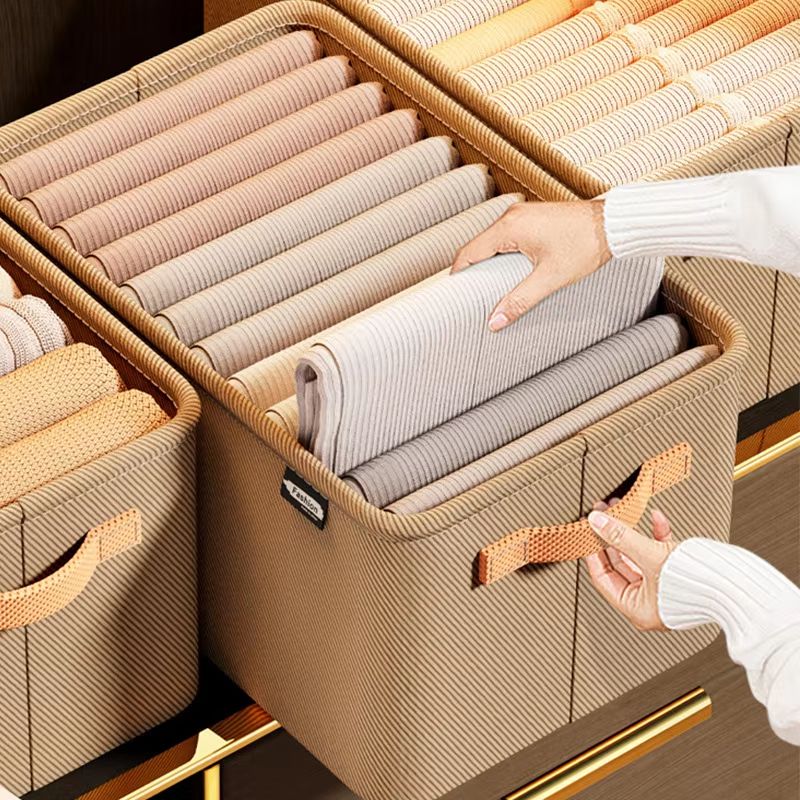 UltraThick Fabric Clothes Storage Box For Sweaters Jeans  Pants 5