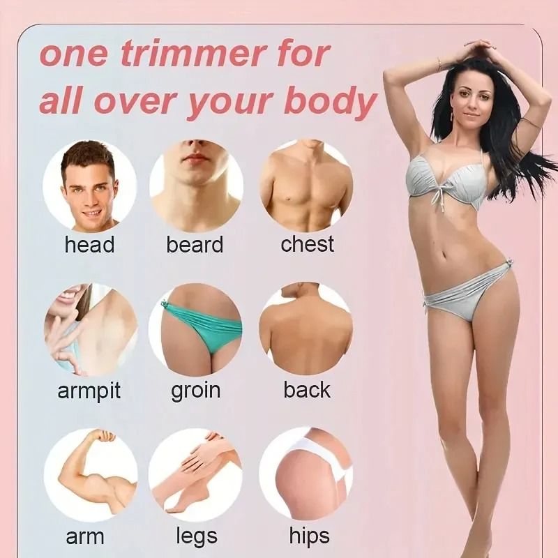 Rechargeable Womens Electric Razor USB Full Body Hair Removal Shaver For Armpit Bikini And Legs 4