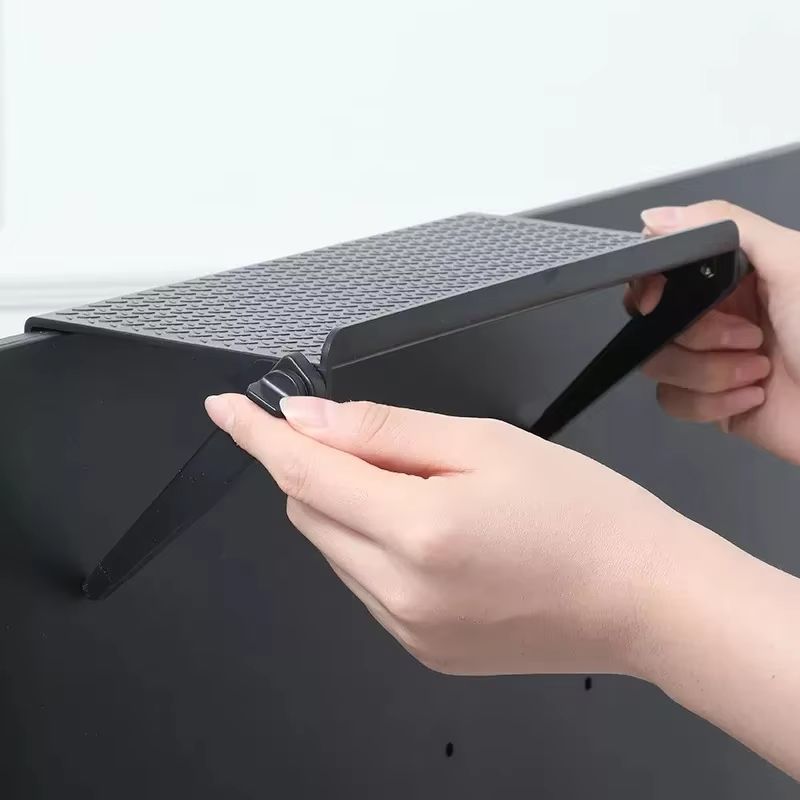 Adjustable ScreenTop Storage Shelf For TV  Monitor RouterAccessory Organizer 4