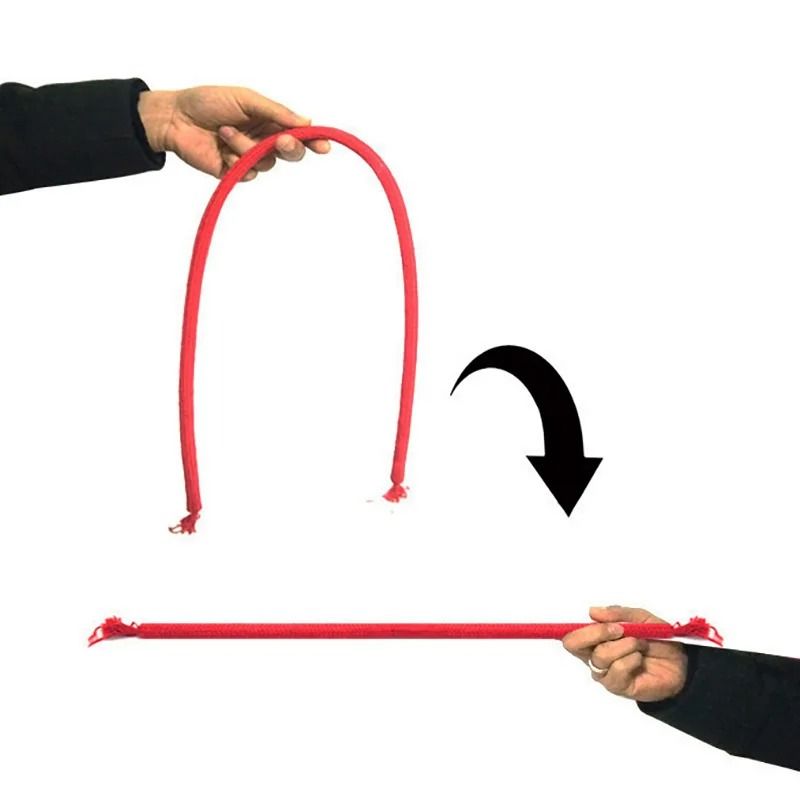 Deluxe Stiff Rope Magic Trick Prop  Soft To Rigid Comedy Rope Illusion For Street And CloseUp Perfo 1