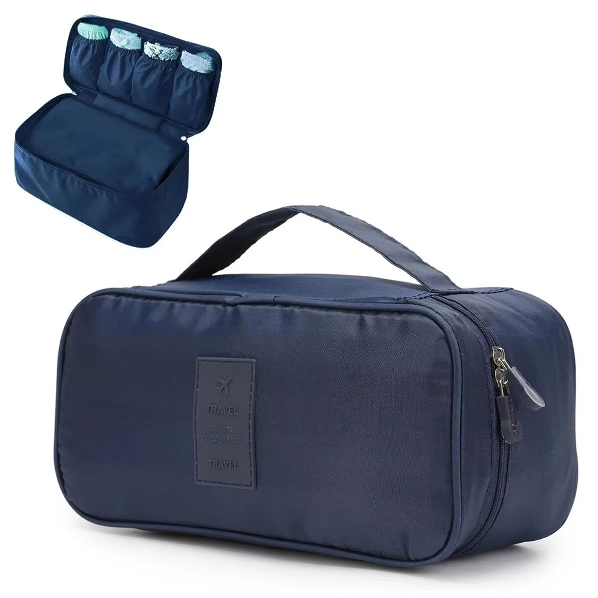 TravelEase MultiFunction Organizer Bag  Toiletry Underwear  Bra Storage Case 10