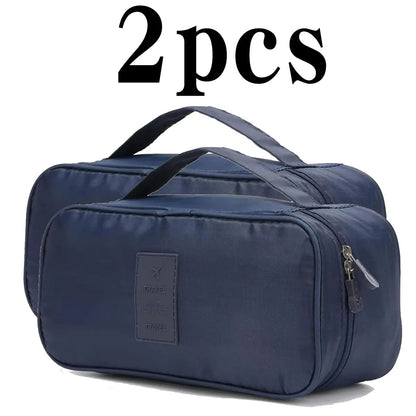 TravelEase MultiFunction Organizer Bag  Toiletry Underwear  Bra Storage Case 7
