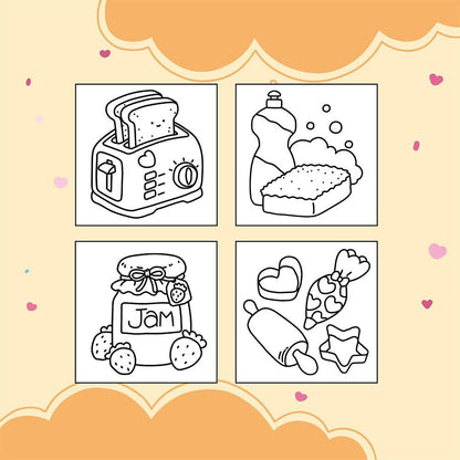 Creative Cartoon Coloring Book Stress Relief For Adults Educational Montessori Drawing Toy Paperbac 3