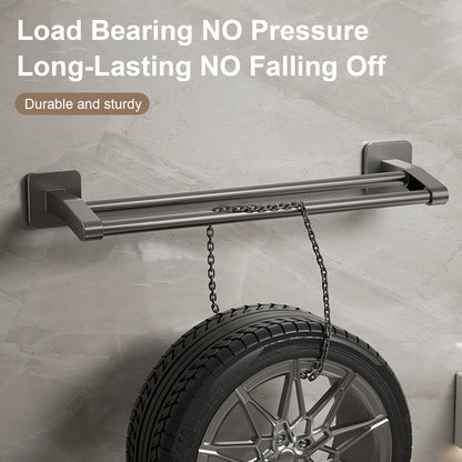 No Drill Towel Holder Wall Mount Bathroom Hand Towel Rack Bathroom Plastic Towel Bar 3
