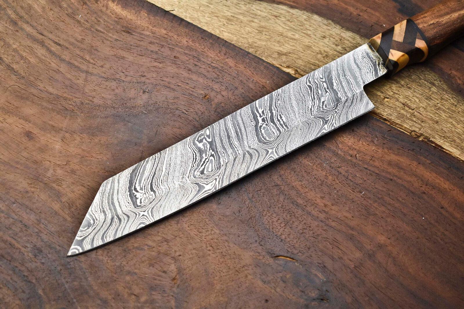 Handmade 14 Damascus Steel Full Tang Chef Knife  Kitchen  Cooking Knife 2