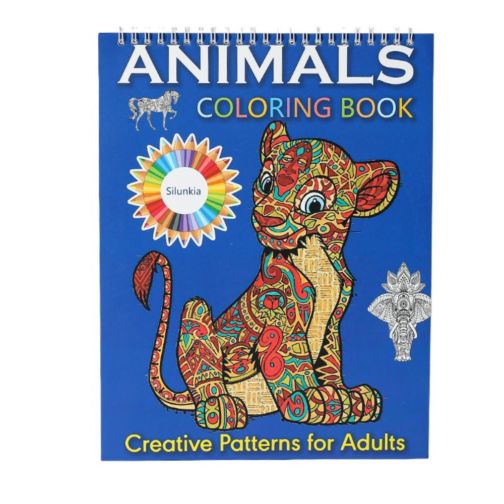 Kids Coloring Book Exquisite Mandala Bird And Butterfly Pictures Single Side Removable Watercolor P