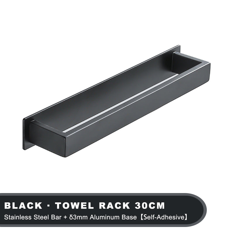 No Drill Towel Rack Self Adhesive Stainless Steel Bar Strong Hold Kitchen And Bathroom Organizer 1