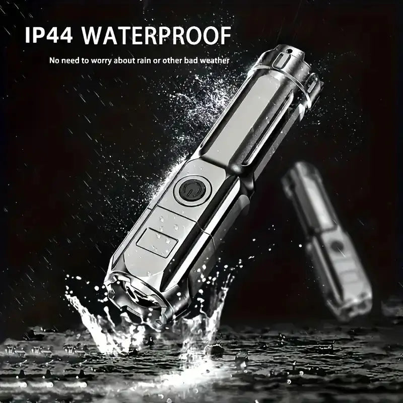 Rechargeable LED Flashlight Powerful USB Torch Waterproof Zoom Tactical Outdoor Flashlight For Camp 3