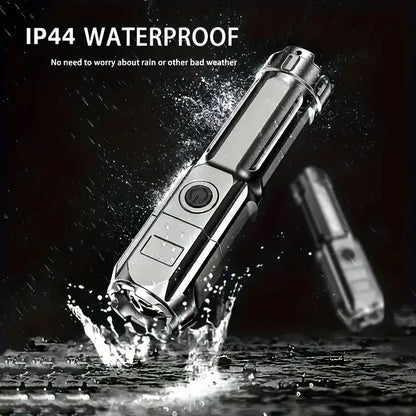 Rechargeable LED Flashlight Powerful USB Torch Waterproof Zoom Tactical Outdoor Flashlight For Camp 3