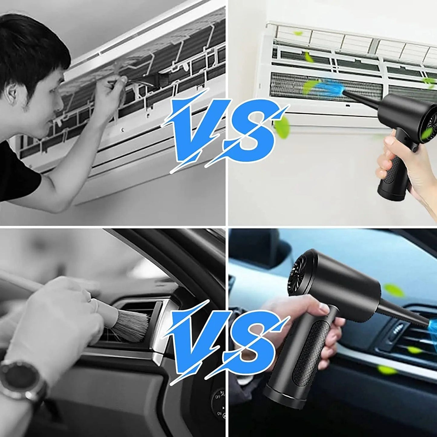 Portable Air Duster 51000RPM Cordless Compressed Air Blower With LED Light For Computer Keyboard An 5
