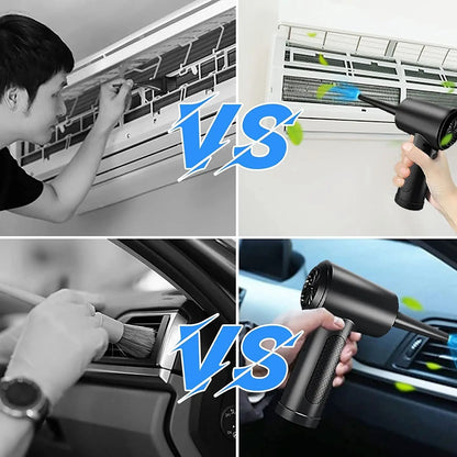 Portable Air Duster 51000RPM Cordless Compressed Air Blower With LED Light For Computer Keyboard An 5
