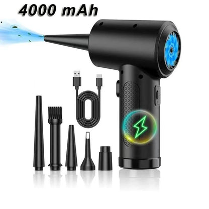 Portable Air Duster 51000RPM Cordless Compressed Air Blower With LED Light For Computer Keyboard An 6