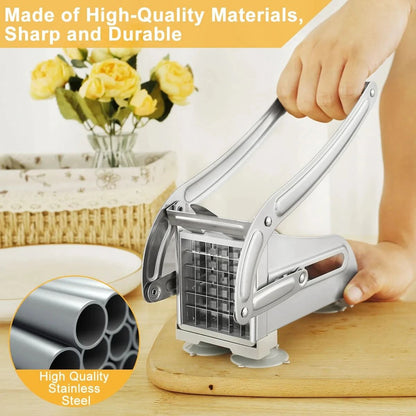 Stainless Steel Manual Potato Cutter  French Fries Slicer And Vegetable Chopper For Home Kitchen 4