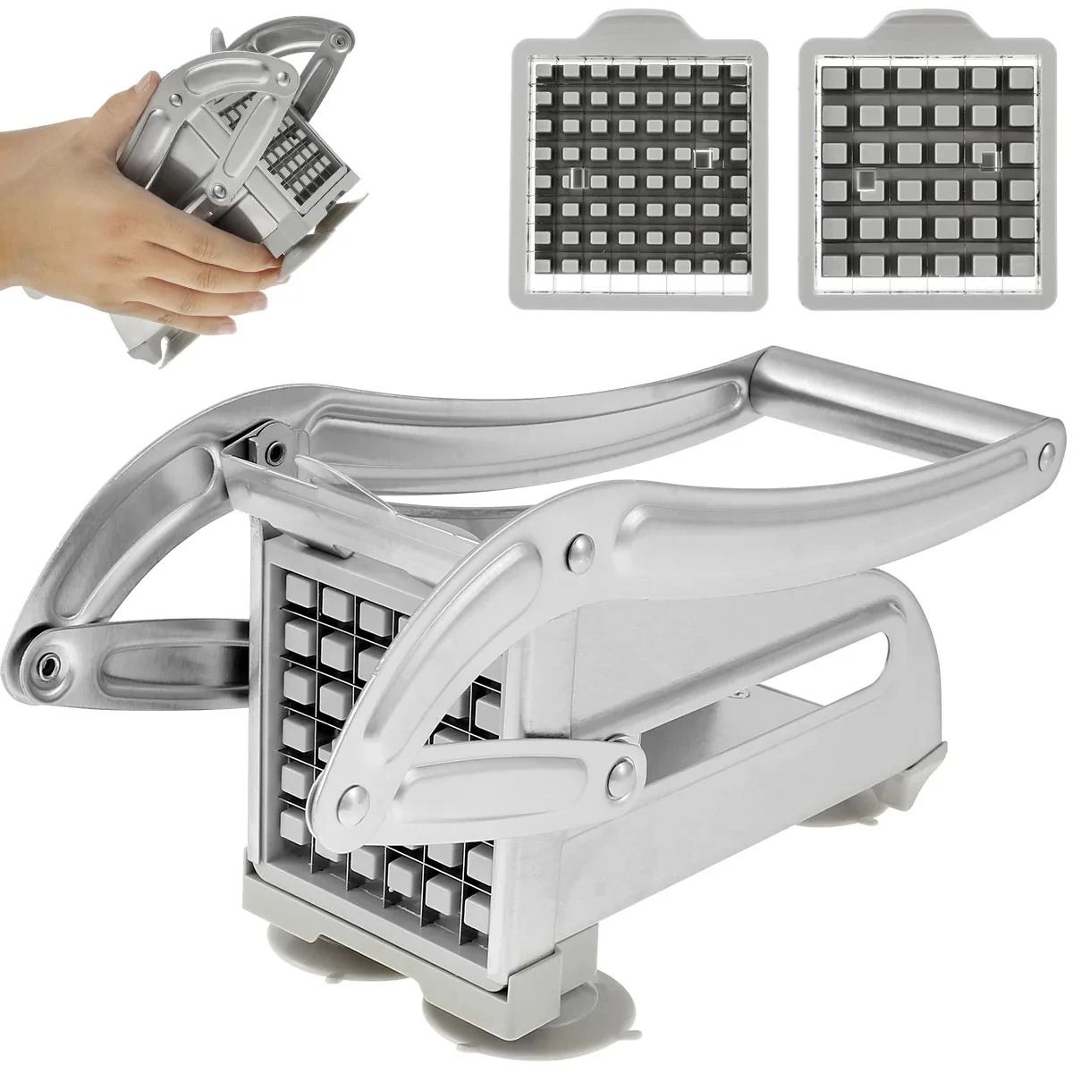 Stainless Steel Manual Potato Cutter  French Fries Slicer And Vegetable Chopper For Home Kitchen 6