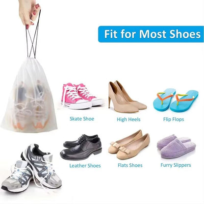 EcoClear Waterproof Drawstring Shoe  Travel Storage Bags 10Pack 2