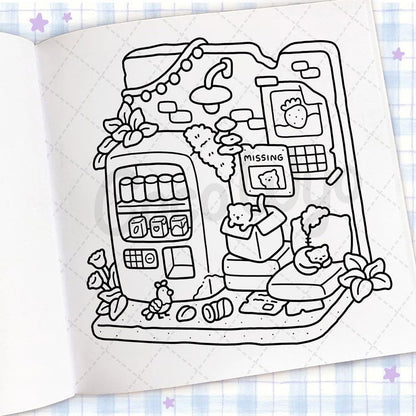 Cute Cartoon Coloring Book For Adults Stress Relief Educational Gift Graffiti Painting Book For Tee 4