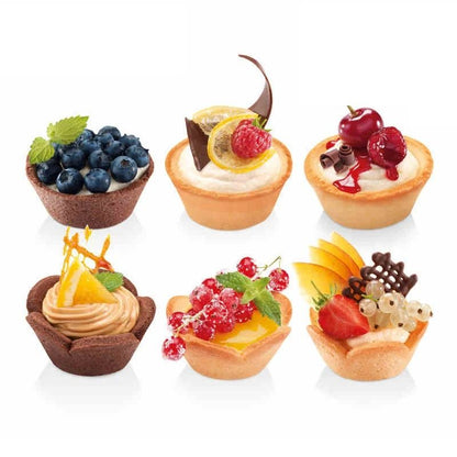 Mini Tart Shell Mold And Pastry Tamper Set  NonStick Plastic Tart Maker For Cookies Cupcakes And De 1
