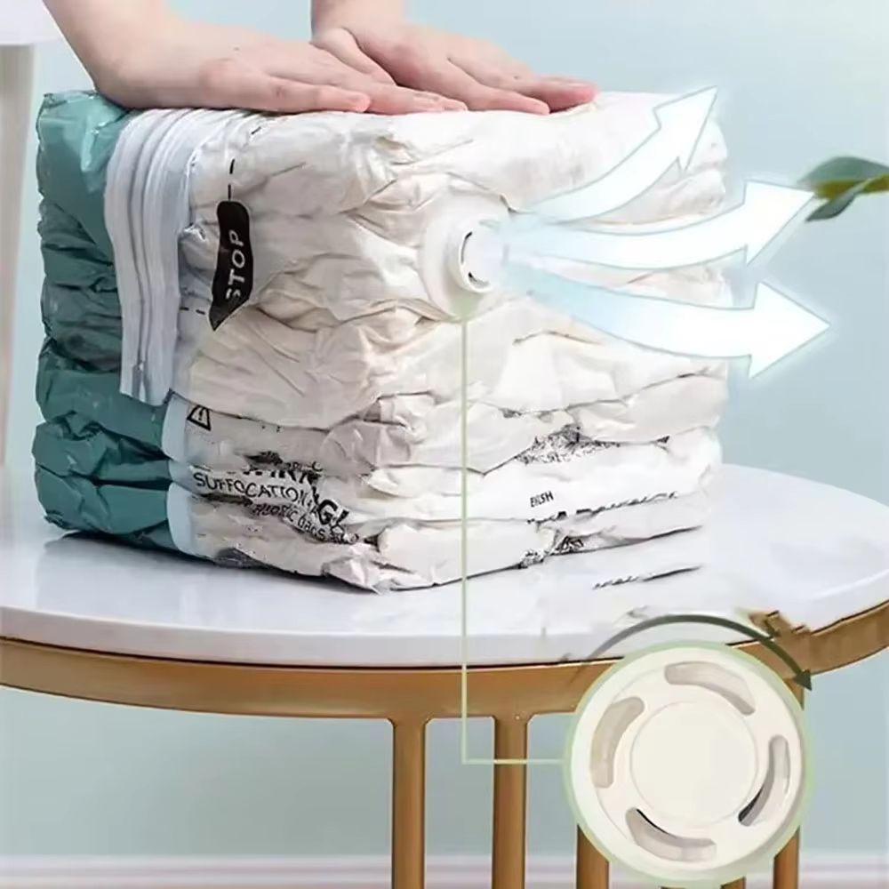 NoPump Mega Compression Storage Bags  Large Reusable Vacuum Bags For Clothes  Blankets 1