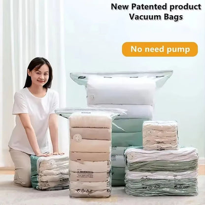 NoPump Mega Compression Storage Bags  Large Reusable Vacuum Bags For Clothes  Blankets 2