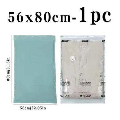NoPump Mega Compression Storage Bags  Large Reusable Vacuum Bags For Clothes  Blankets 5