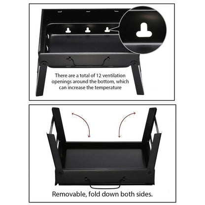 Portable Foldable Charcoal Grill  Outdoor BBQ Stove For Camping Tailgating And Picnics 3