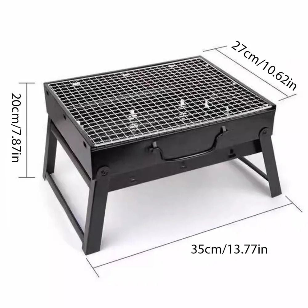 Portable Foldable Charcoal Grill  Outdoor BBQ Stove For Camping Tailgating And Picnics 5