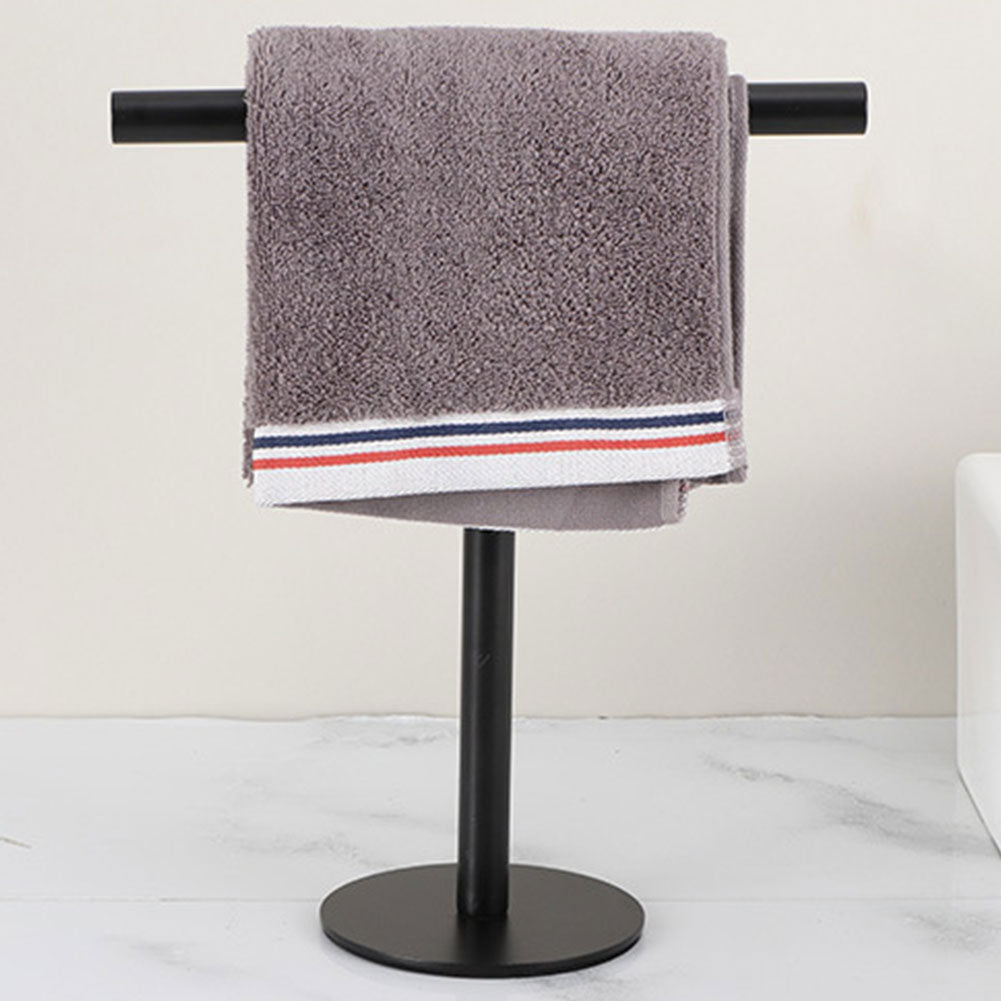 Free Standing Towel Bar, Stainless Steel Hand Towel Holder, Heavy Base for Bathroom Vanity Countertop