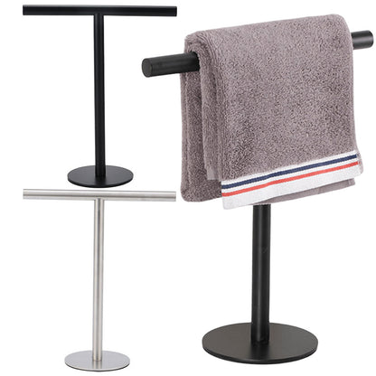 Free Standing Towel Bar Stainless Steel Hand Towel Holder Heavy Base For Bathroom Vanity Countertop 1