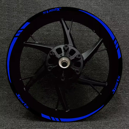Road Bike Reflective Wheel Decal, Motorcycle Car Rim Stripe Sticker, Sport Wheel Tape