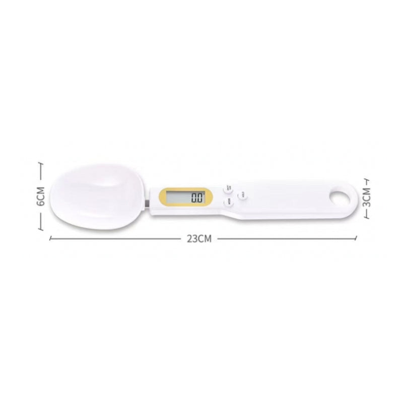Electronic Measuring Spoon Scale, LCD Digital Kitchen Tool Adjustable Weighing Spoon for Coffee, Food, Flour, and Baking