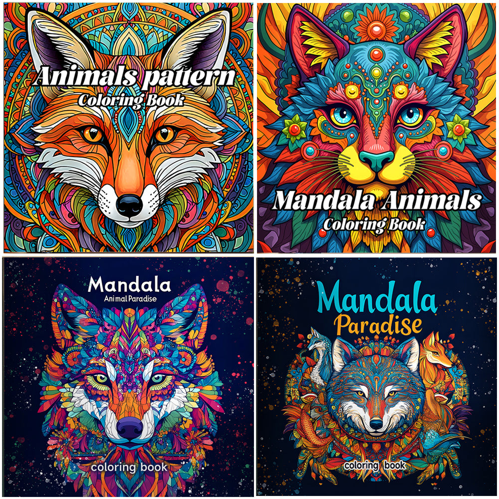 Animals Paradise Colouring Book, The Perfect Gift for Birthday Parties, Stress Relief, and Creative Graffiti Art