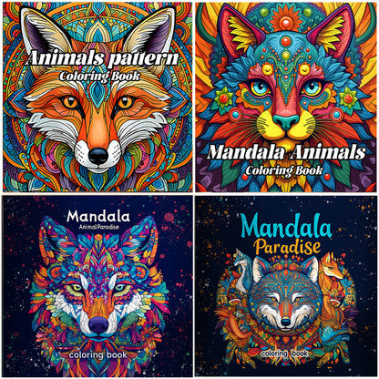 Animals Paradise Colouring Book, The Perfect Gift for Birthday Parties, Stress Relief, and Creative Graffiti Art