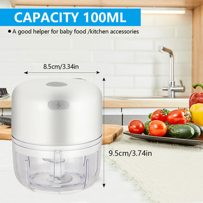 Wireless Mini Food Processor BatteryPowered Veggie Chopper Portable Electric Garlic Chopper With Sh 6