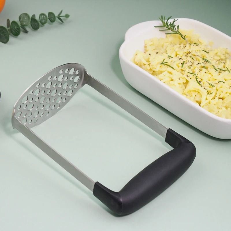 Stainless Steel Potato Masher  HeavyDuty Press For Smooth Mashed Potatoes Fruits And Juices 2
