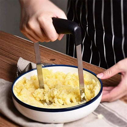 Stainless Steel Potato Masher  HeavyDuty Press For Smooth Mashed Potatoes Fruits And Juices 3