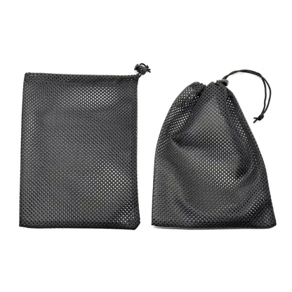 VersaMesh Drawstring Storage Bag  Black Polyester Mesh Organizer Pouch 2