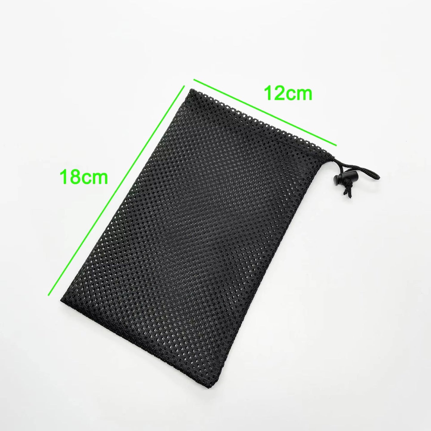 VersaMesh Drawstring Storage Bag  Black Polyester Mesh Organizer Pouch 3