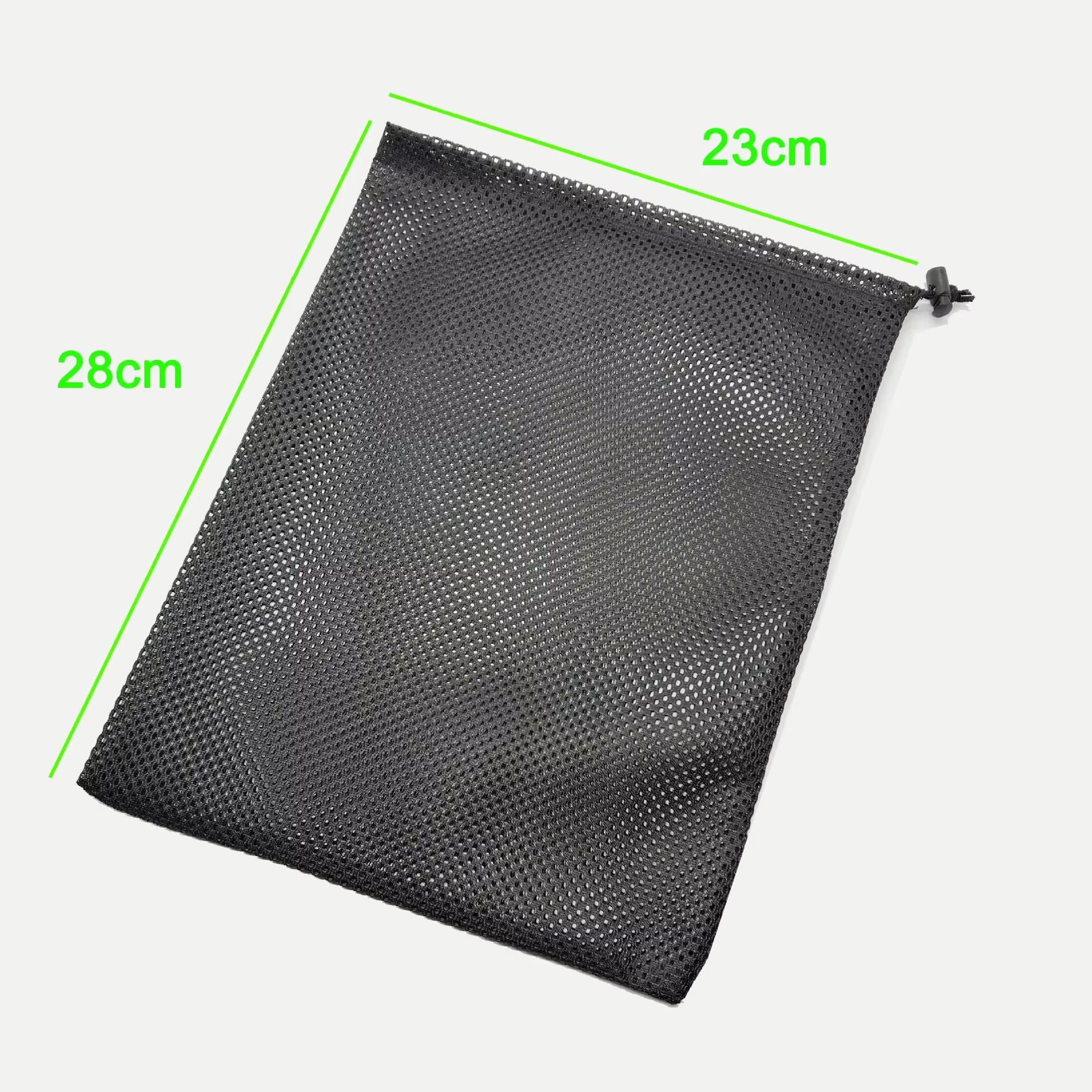 VersaMesh Drawstring Storage Bag  Black Polyester Mesh Organizer Pouch 5