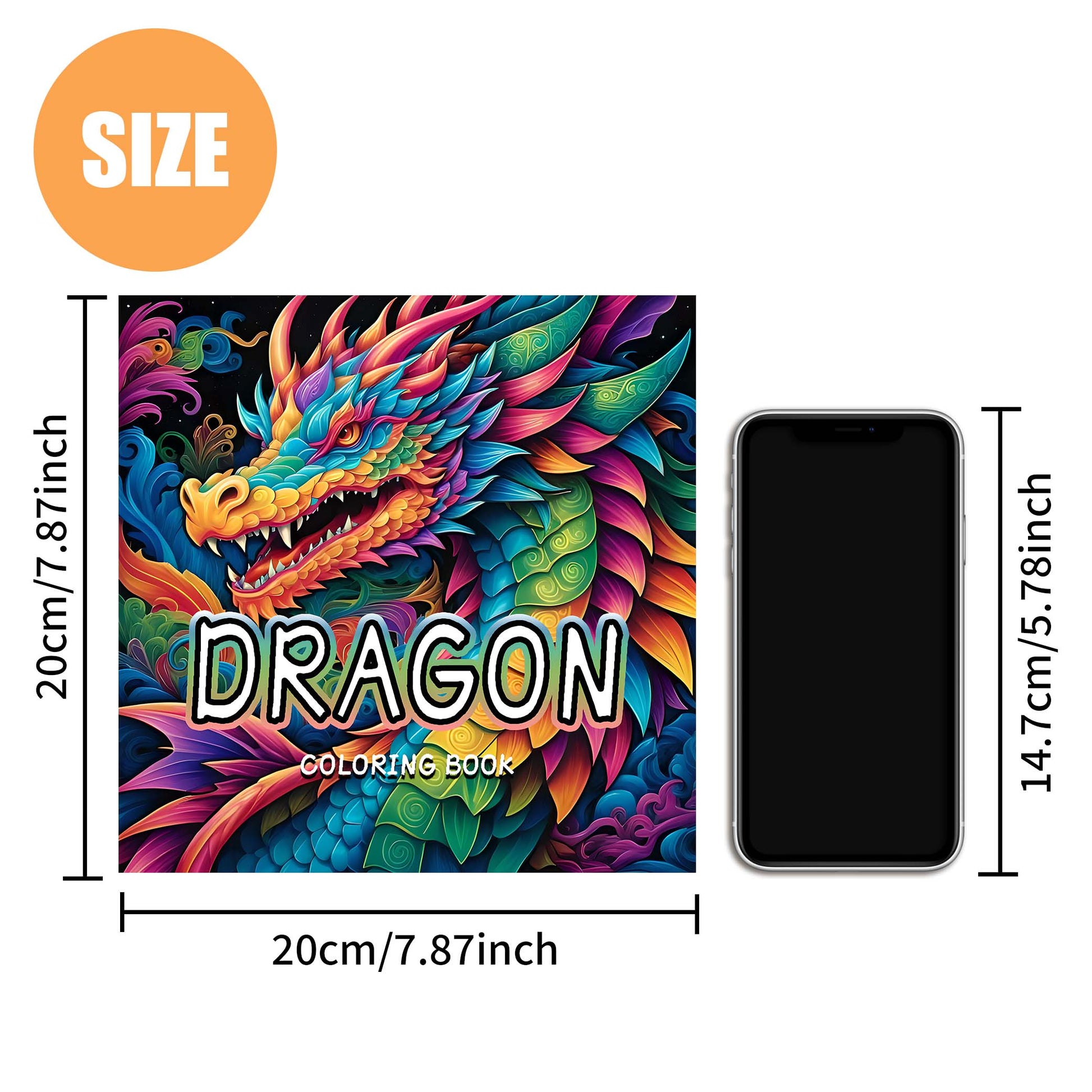 Dragon Colouring Book, Different Patterns for Relax Art, A Perfect Parent Child Interactive Gift
