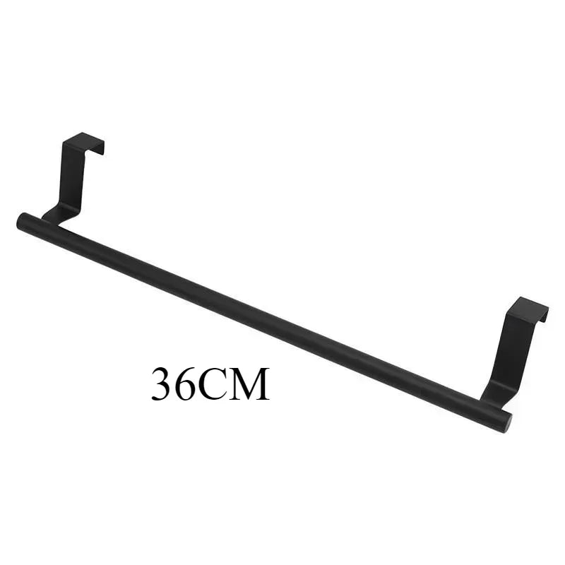 Over the Door Towel Rack, Stainless Steel Towel Bar, No Drill Storage Organizer for Bathroom and Kitchen Cabinet Door