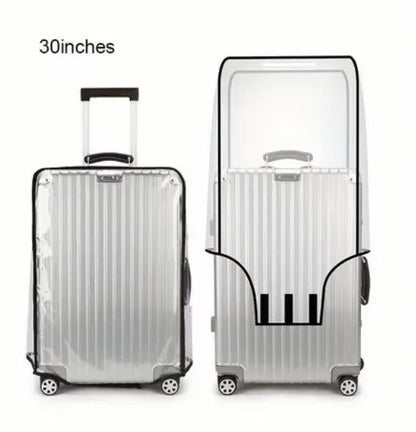 ClearGuard FullTransparent Waterproof Suitcase Cover Durable PVC Travel Luggage Protector 6