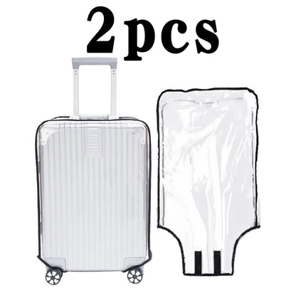 ClearGuard FullTransparent Waterproof Suitcase Cover Durable PVC Travel Luggage Protector 7