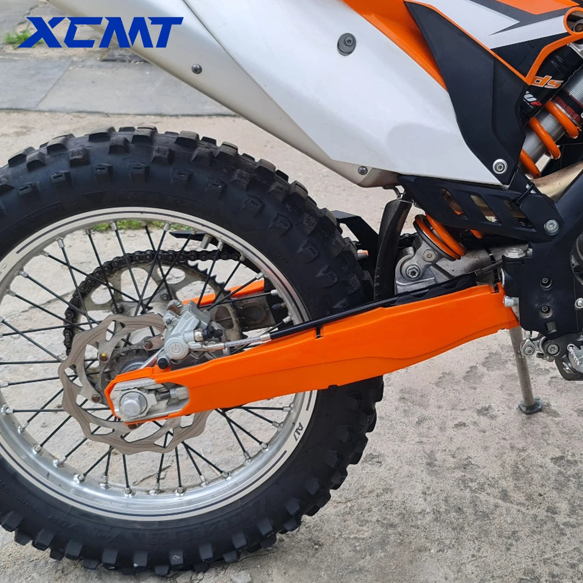 Premium Motorcycle Swing Arm Cover Universal Swingarm Protector Rear Wheel Guard 1