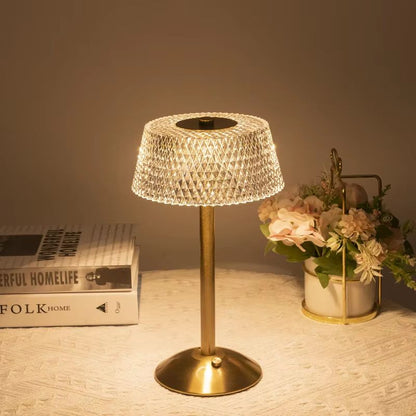 LuminaCharge LED Touch-Dimming USB Table Lamp (European Style)