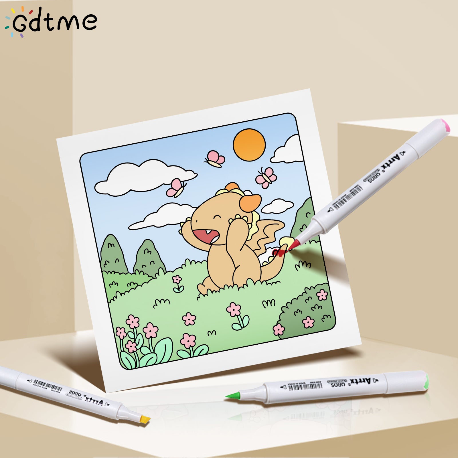 Tiny Dragons Day Coloring Book, Cosy and Cute designs for Adults, Relieve Stress, Kill Time, DIY Painting