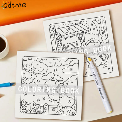 Tiny Dragons Day Coloring Book, Cosy and Cute designs for Adults, Relieve Stress, Kill Time, DIY Painting