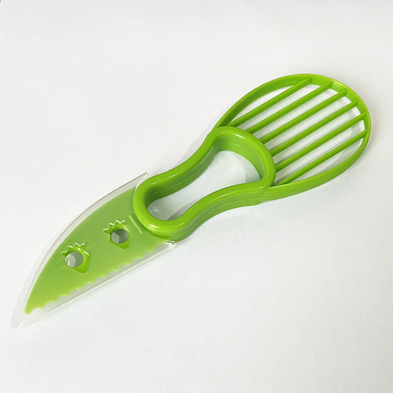 Outdoor Home Kitchen 3 in 1 Avocado Slicer, Multifunctional Cutting Tool, Camping Cooking Accessories