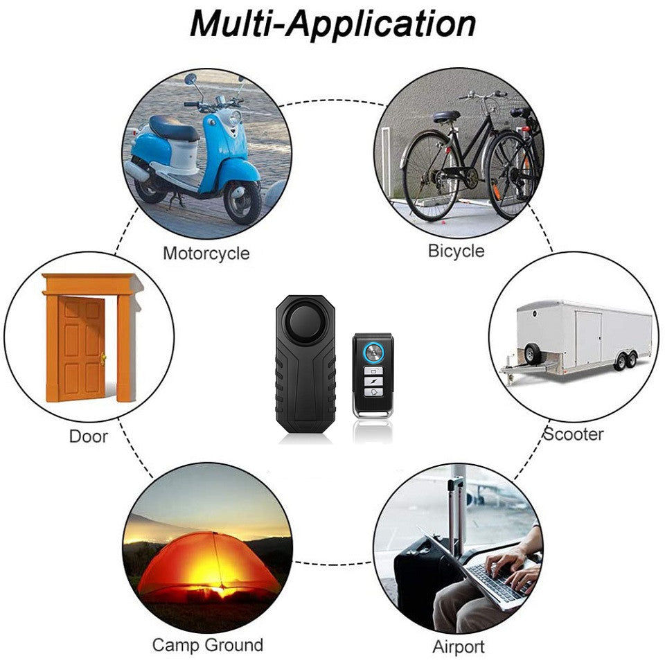 Wireless Remote Bike Lock Rockbye Bicycle Alarm Motorcycle Anti Theft Security Lock Outdoor Cycling 3