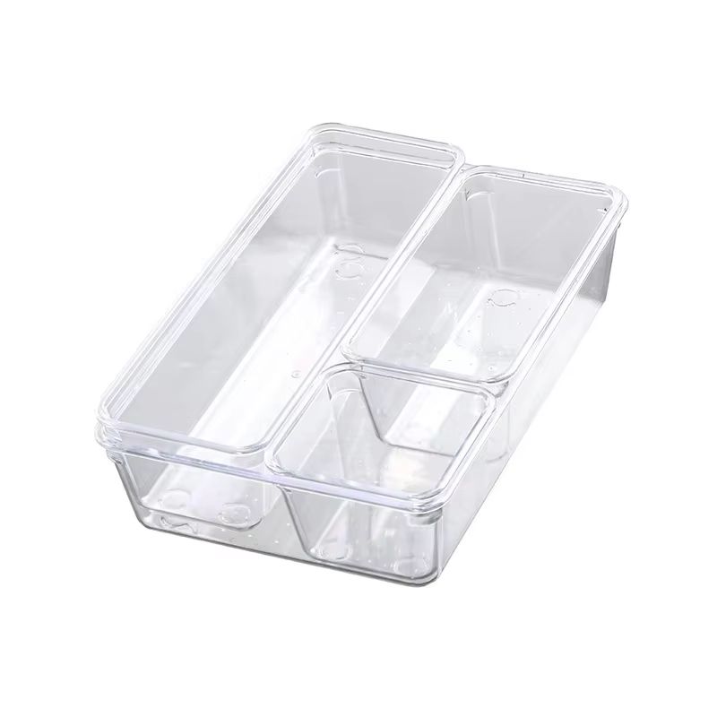 ClearView Modular Plastic Drawer Organizer Set 2 714 Pcs  Dividers  Bins For Desk Dresser  Office 6